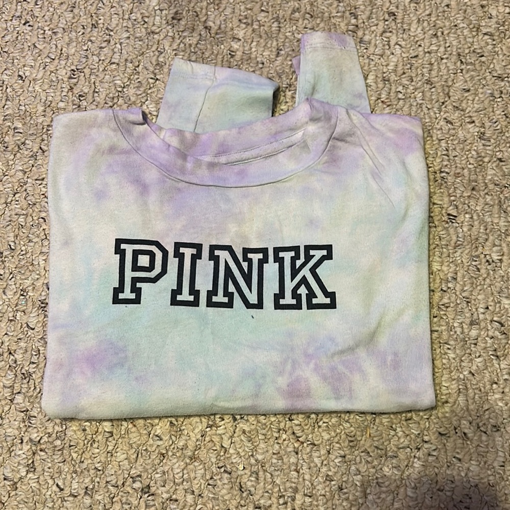 PINK Victoria Secret Long Sleeve Tye Dye Shirt